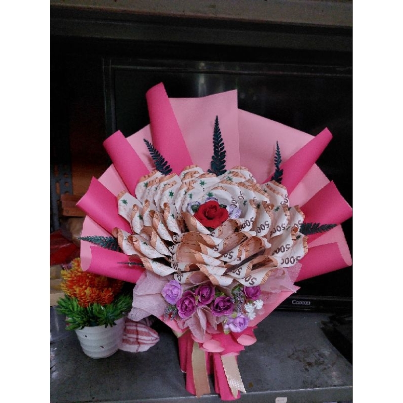 money bouqet/buket uang/buket wisuda/buket mawar uang/buket ulang tahun