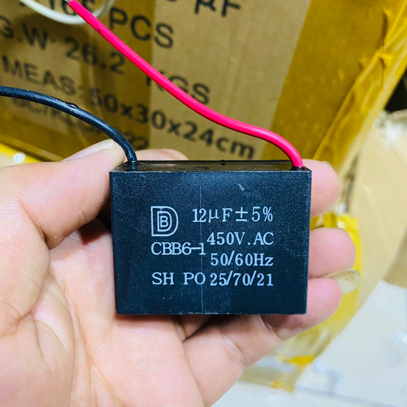 kapasitor kotak 12uf 450v cbb