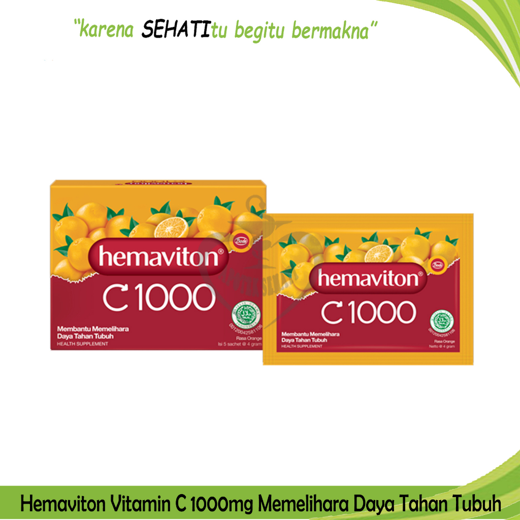 Hemaviton C 1000 Serbuk Memelihara Daya Tahan Tubuh