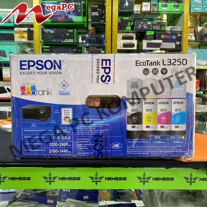 PRINTER EPSON L3250 WiFi All In One Include Tinta Original