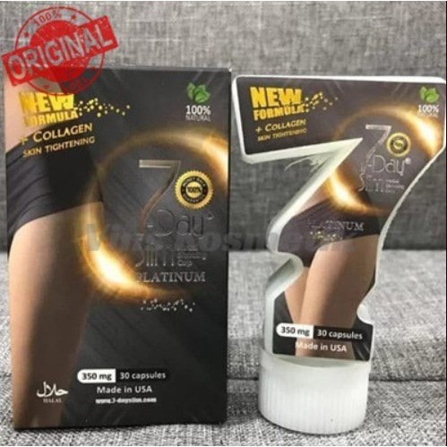 REAL KHASIAT 7-Day 7Day /7 Day Slim Original / 7 Day Slim Platinum Jamin Original 100% - seven day s