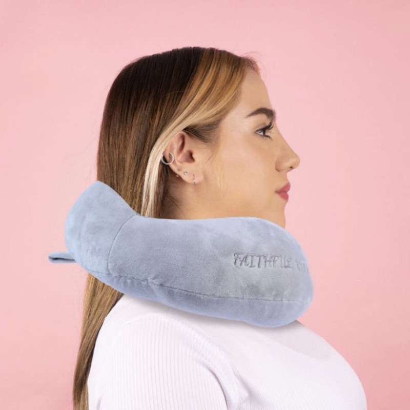 Bantal Leher Halus Lembut Terbaru Lucu Bantal Sandaran Mewah Tidur Busa Travel Portabel Mobil Pesawat Bus Kereta Kantor Cute Neck
