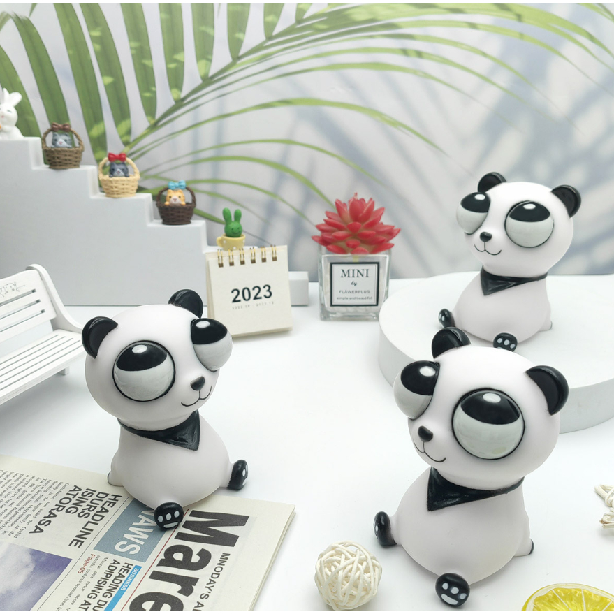 Mainan Pop it Squishy Pohon Tupai Karet Silikon / Mainan Tupai Lucu Remasan / Pop It Pohon Lucu Panda ada lampu LED