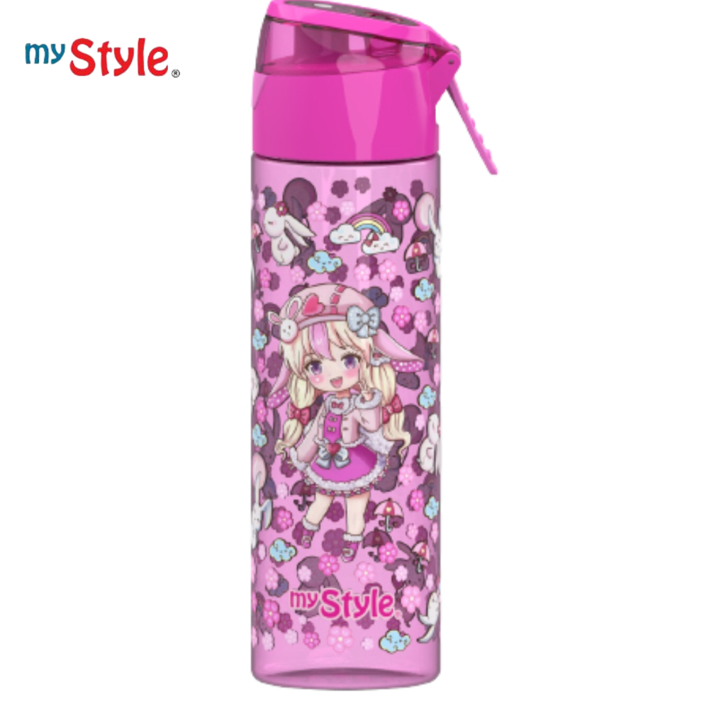 My Style TM 1176 Chibi Series Mist Spray & Drink TRITAN Bottle 750ml for Girls - Botol Minum Teguk d