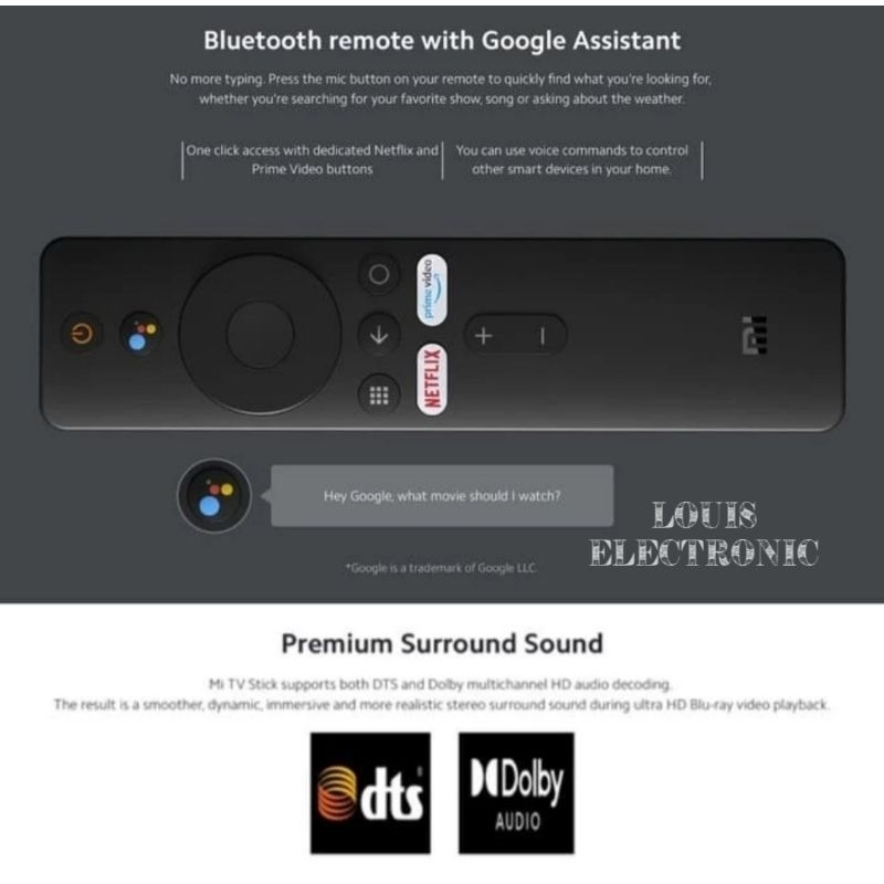 XIAOMI MI TV STIK STICK ANDROID SMART TV BOX CHOREMCAST