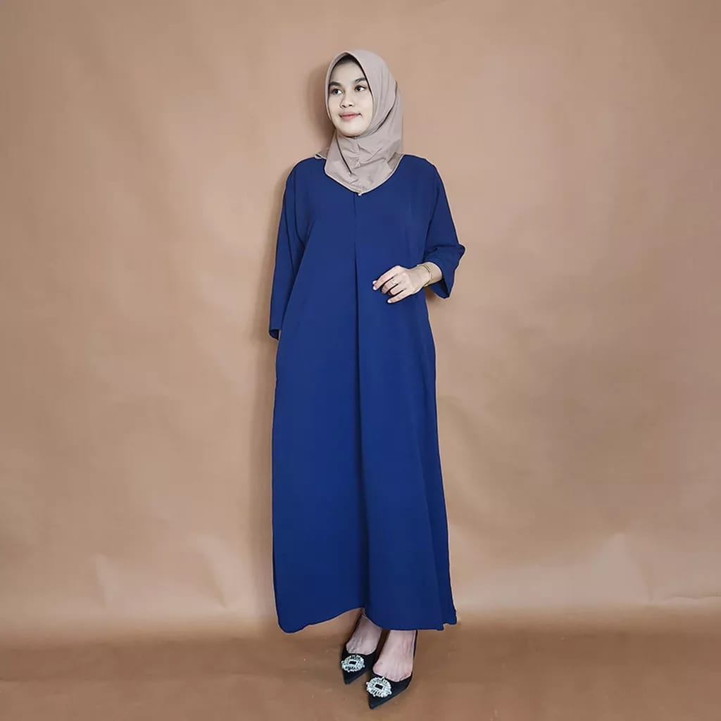 DASTER  POLOS ( SR 0010 ) DASTER WANITA MODEL TANGAN 3/4 BUSUI FREINDLY BAHAN KATUN RAYON