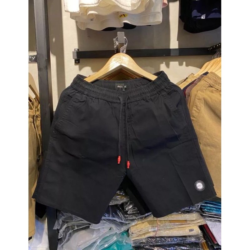 [BISA COD] Celana Pendek Pria Cowok Dewasa Kasual Short pants Boardshort Premium Santai Size 27-38 Chino Rip Karet Pinggang Kolor Chinos Katun Tebal 5 warna