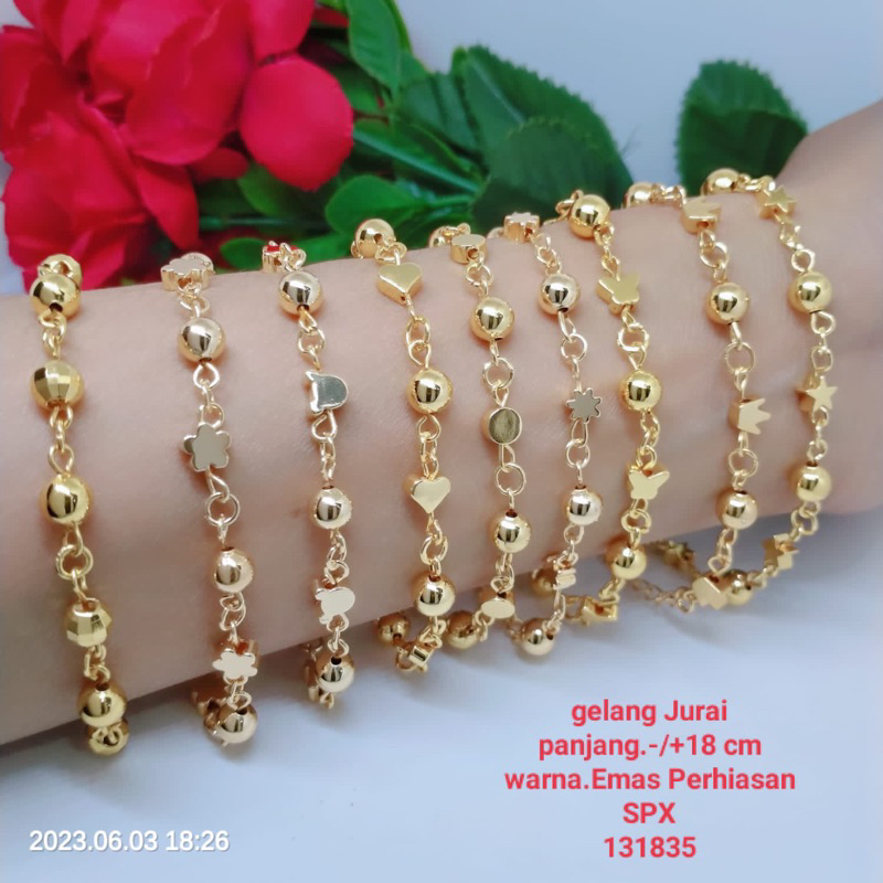 Gelang Jurai Rantai Perhiasan Aksesoris Simpel Elegant Titanium Tembaga Xuping Terlaris Termurah
