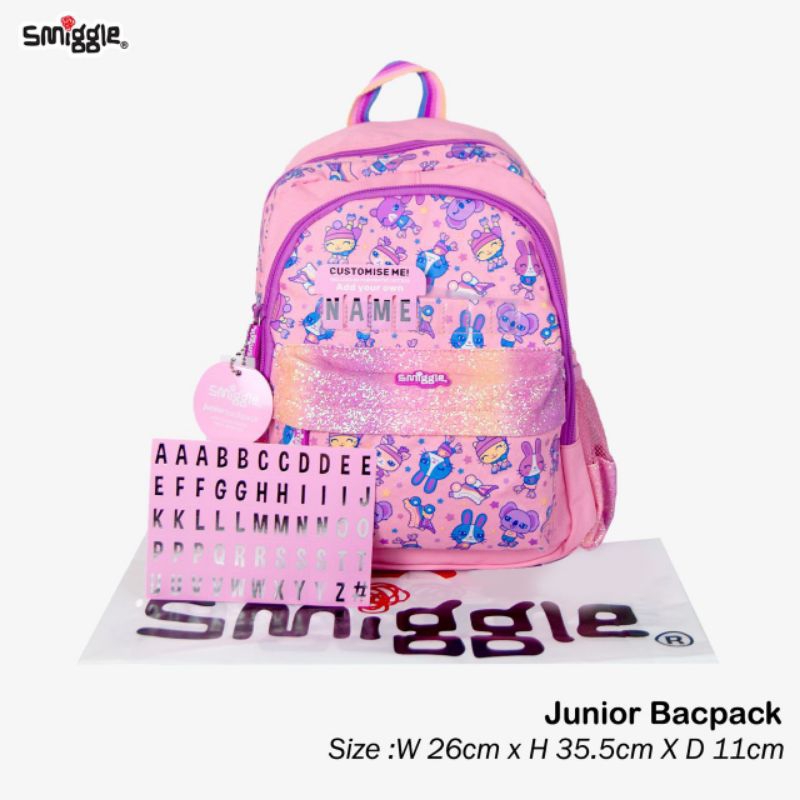 Smiggle animalia junior character backpacks and lunchbag/Tas Smiggle junior mirror quality