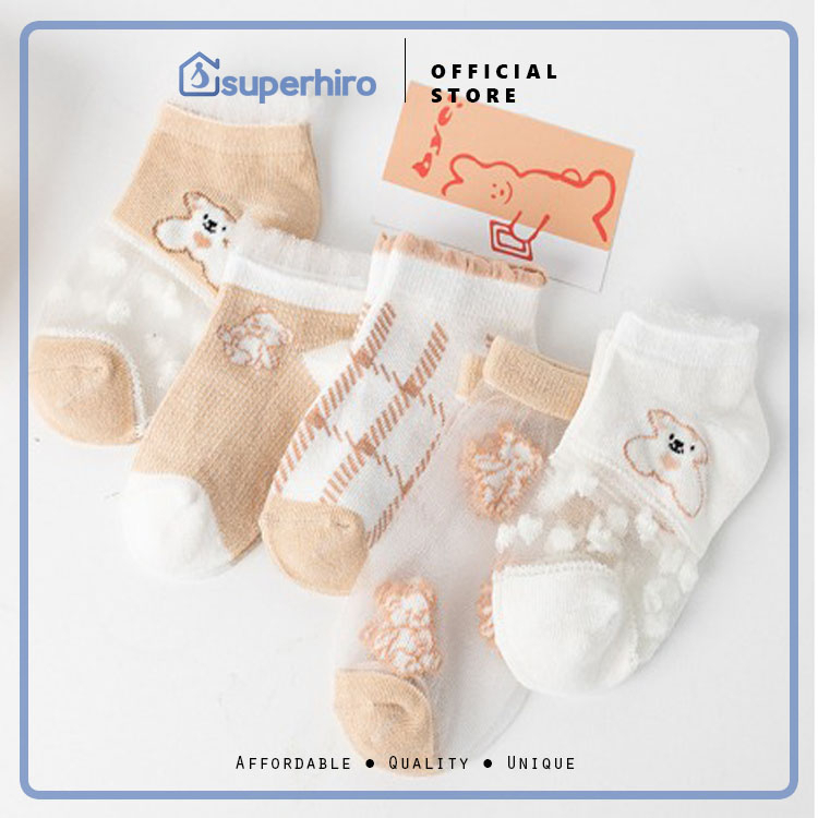 Kaos Kaki Bayi / Baby Socks New Born Mesh Cotton Adem Breathing