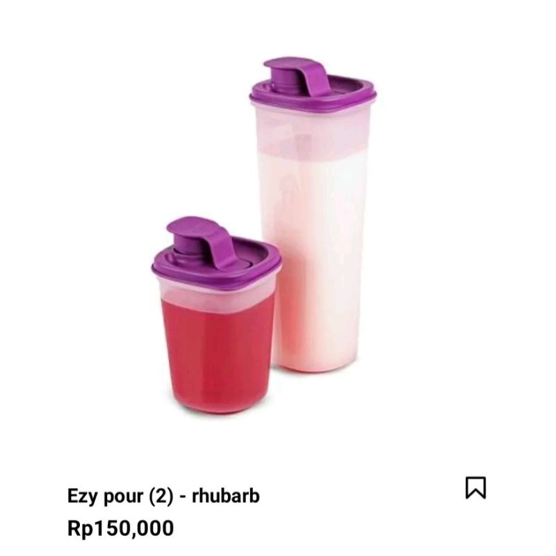 Tupperware ezy pour set 930ml + 440ml