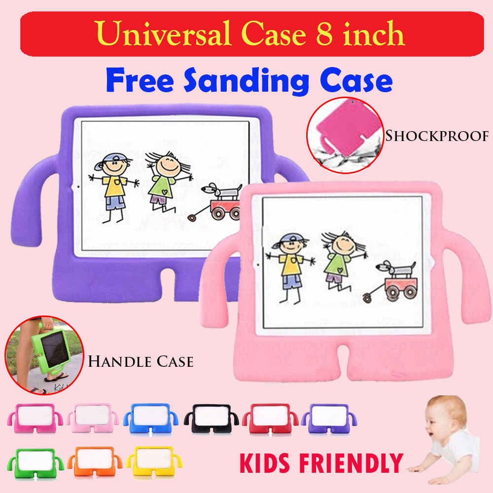 Olike EduTab E1 8 inch CASE ANAK KIDS SILICONE STANDING COVER UNIVERSAL