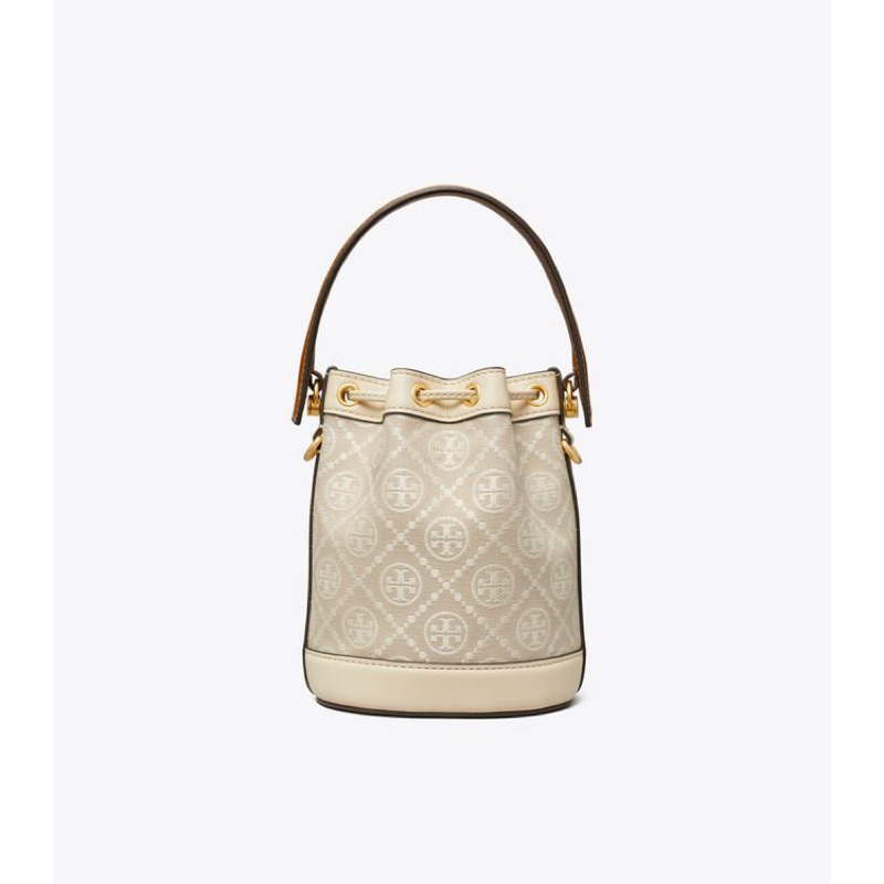 Tory Burch T Monogram Mini Bucket Bag TB 80534