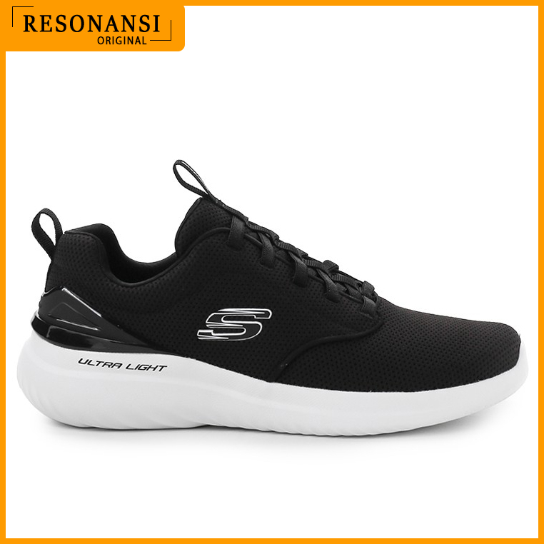 SEPATU PRIA TERBARU SKECHERS ORIGINAL SPORTS BOUNDER 2.0 HITAM-PUTIH