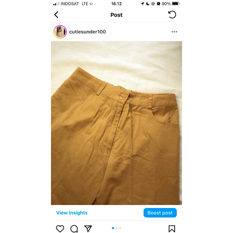 gaudi mustard pants