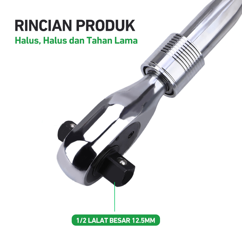 Bonkyo Perbaikan otomatis alat kunci soket 1/2 telescoping kunci pas ratchet drop cepat