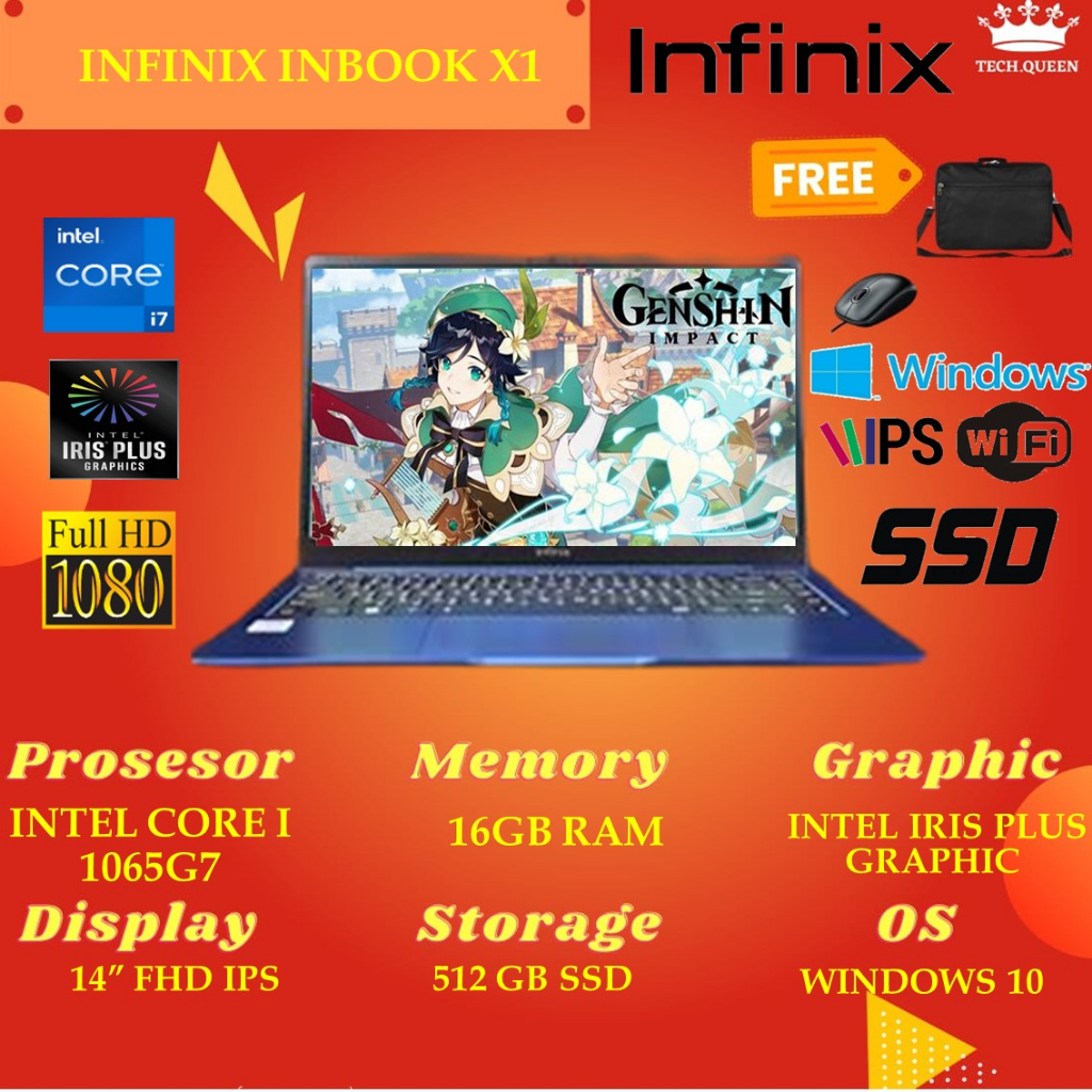 INFINIX INBOOK X2 I3 1005G1 4GB 256SSD W11 14.0FHD IPS 100SRGB BLIT RED METAL