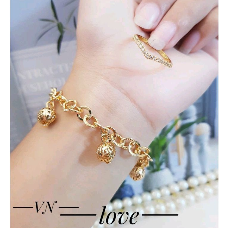 Gelang Cincin Xuping Rantai Simple Cincin Fuji 278