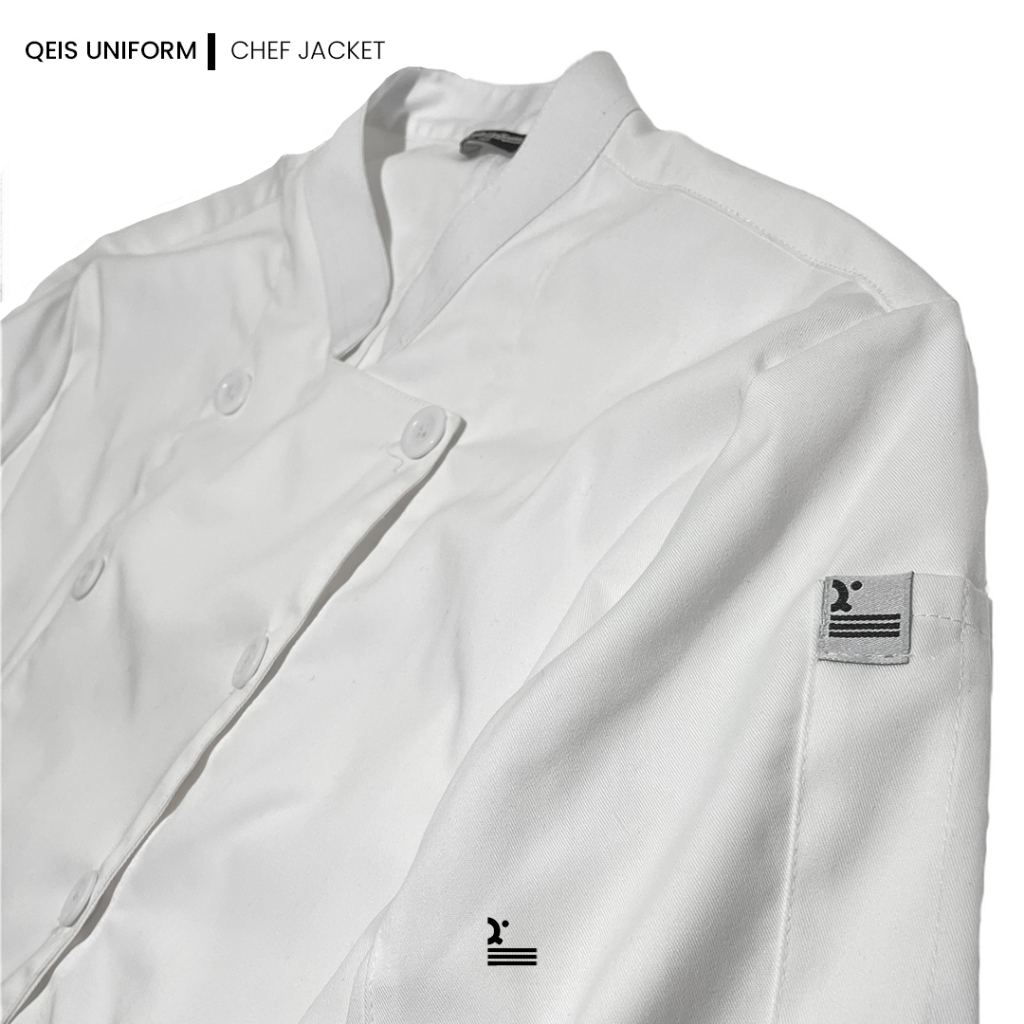 Tradisional Chef Jacket Double Breasted Pria dan Wanita by QEIS UNIFORM