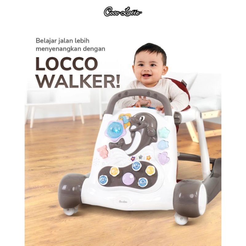 Baby Walker Alat Bantu Jalan Cocolatte Locco 10012 Push Wolker Walking Trainer