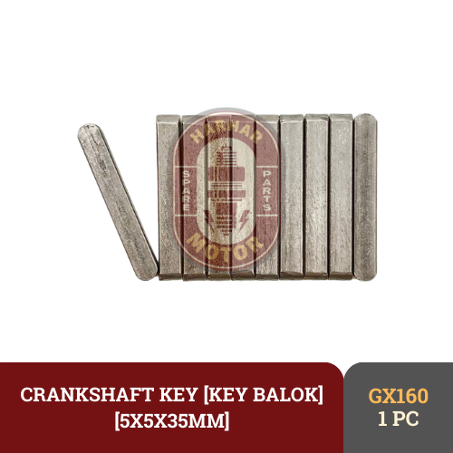 SHAFT KEY SPI BALOK SPI CRANKSHAFT MESIN PENGGERAK GX160 GX200