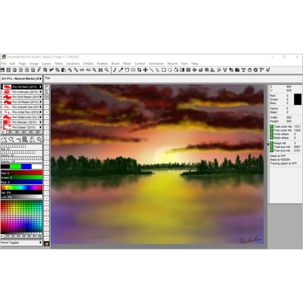 Pixarra TwistedBrush Pro Studio 2023 Full Lisensi Lifetime Software Lukisan Digital Panting Desain Tools