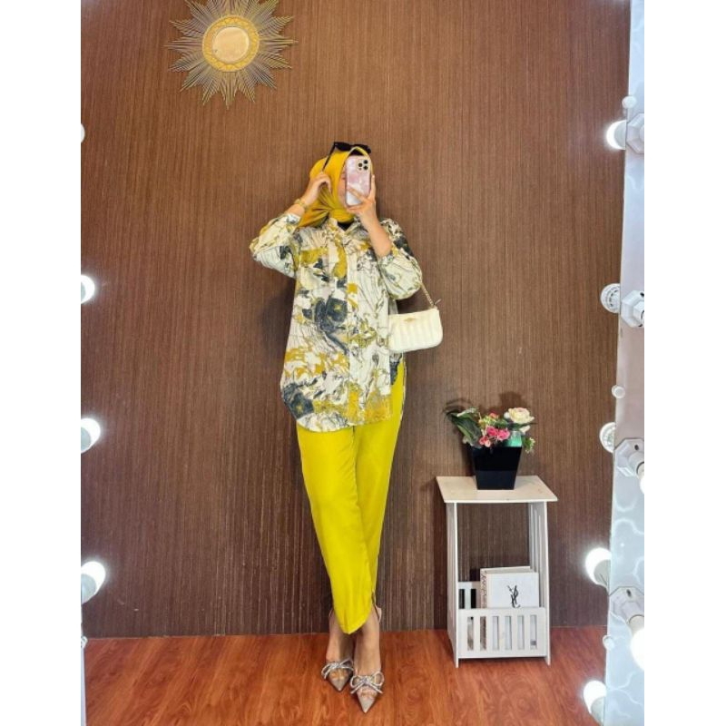 New one set Setelan Wanita salur pelangi Setelan marmer NADIRA viral | one set wanda Set shakila ZHAFIRA SET NADIRA  SET