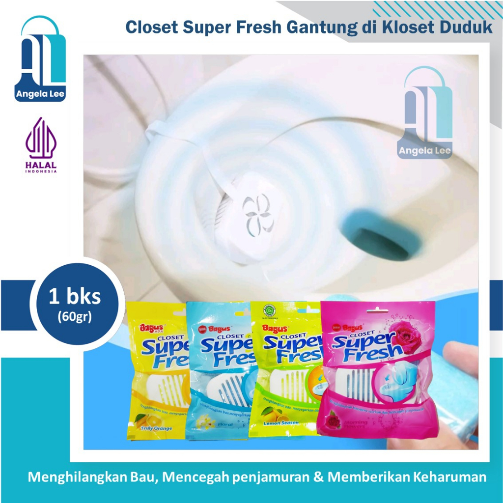 Bagus Closet Super Fresh Kamper Pengharum Kloset Duduk Toilet 60gr