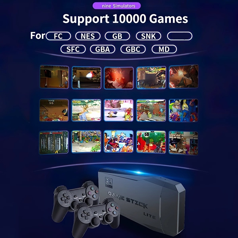 GAMEPAD KONSOL CONTROLLER 2.4G WIRELESS 10.000 GAMES