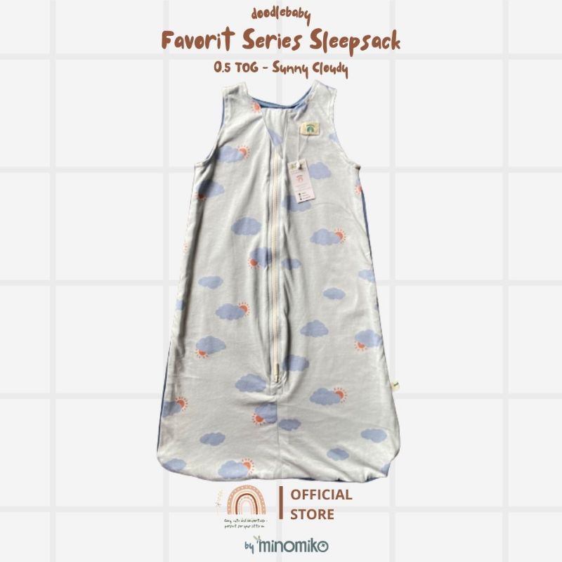 Sleep sack doodlebaby favorit series TOG 0.5-0.75 || sleepsack || selimut bayi || kantong tidur bayi || baby gift || selimut baju bayi || newborn - 6th ||