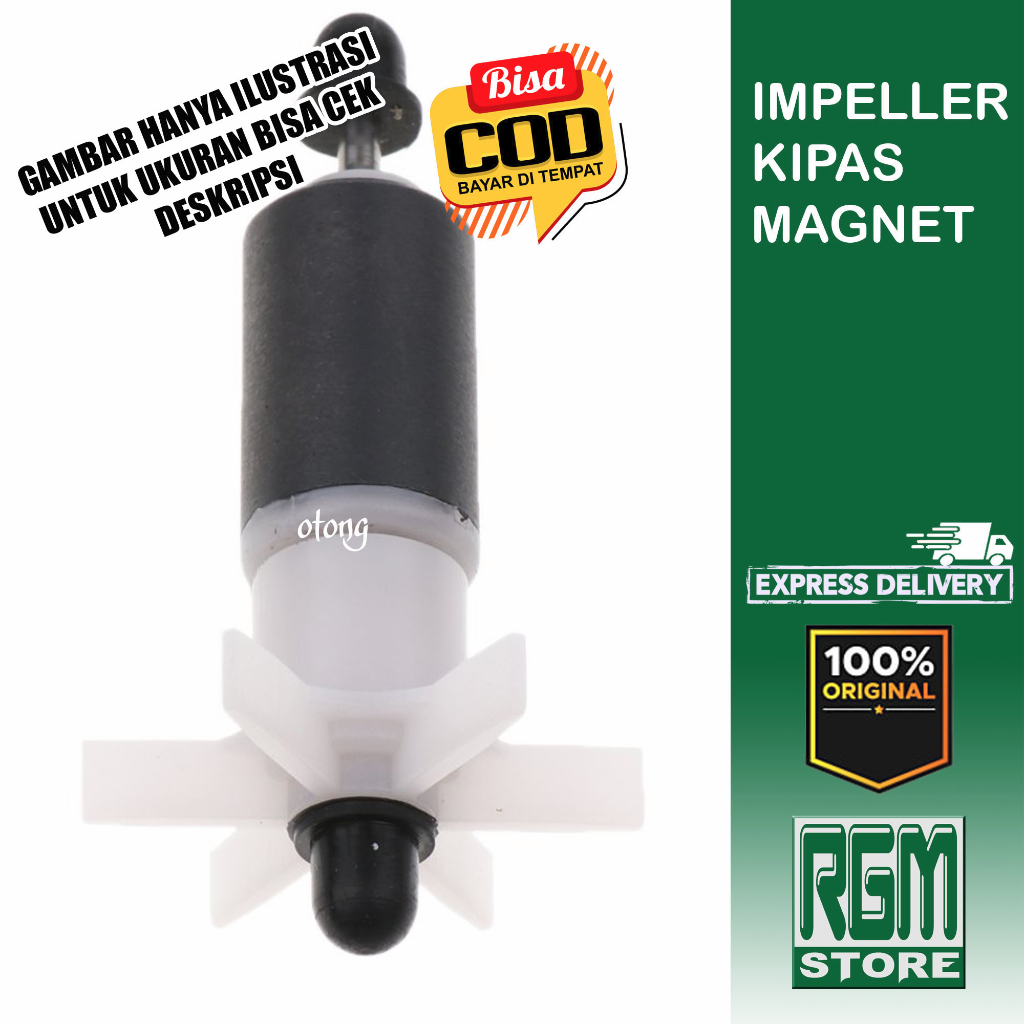RESUN KIPAS IMPELLER MAGNET ROTOR MESIN POMPA CELUP SPAREPART  KING 4 KING 5 PENGUIN 4500 AQUARIUM