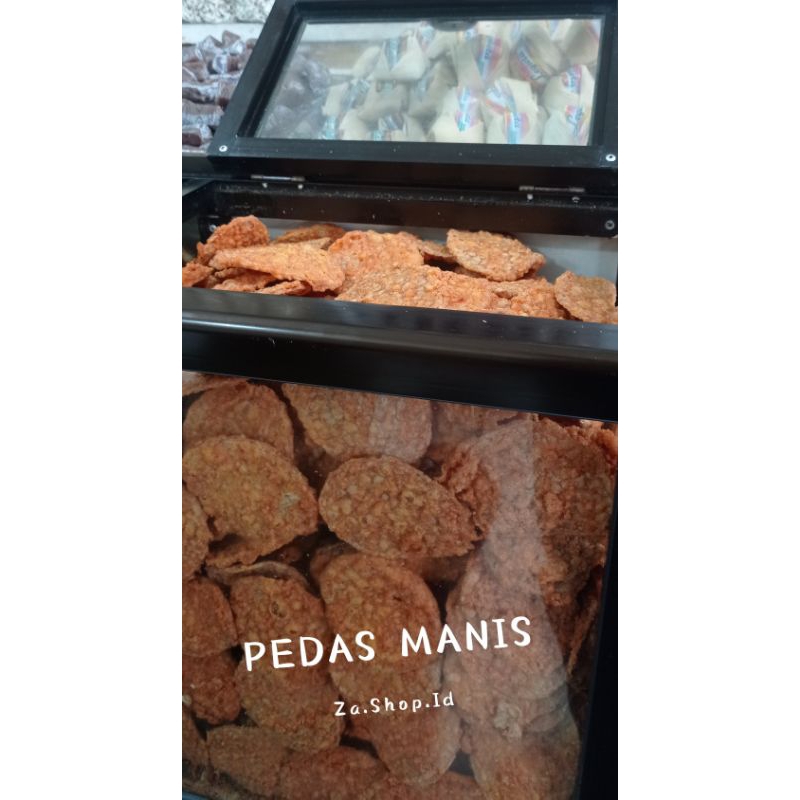 

Keripik Tempe Rasa Pedas Manis 1kg