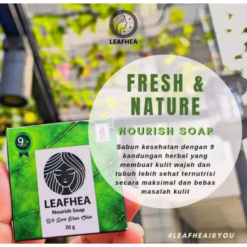 Leafhea nourish soap(kemasan baru)garansi member resmi leafhea