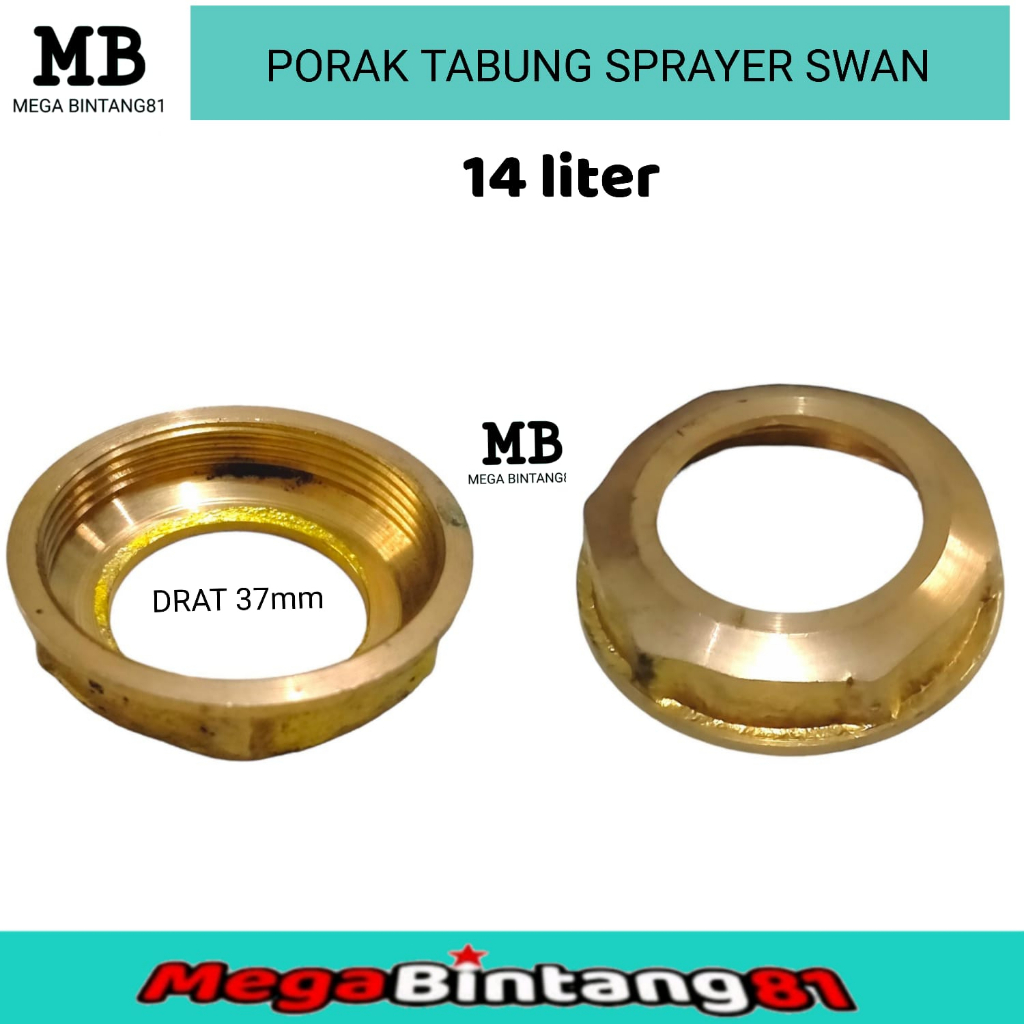 Porak pompa tabung sprayer manual tutup tabung swan 14 liter