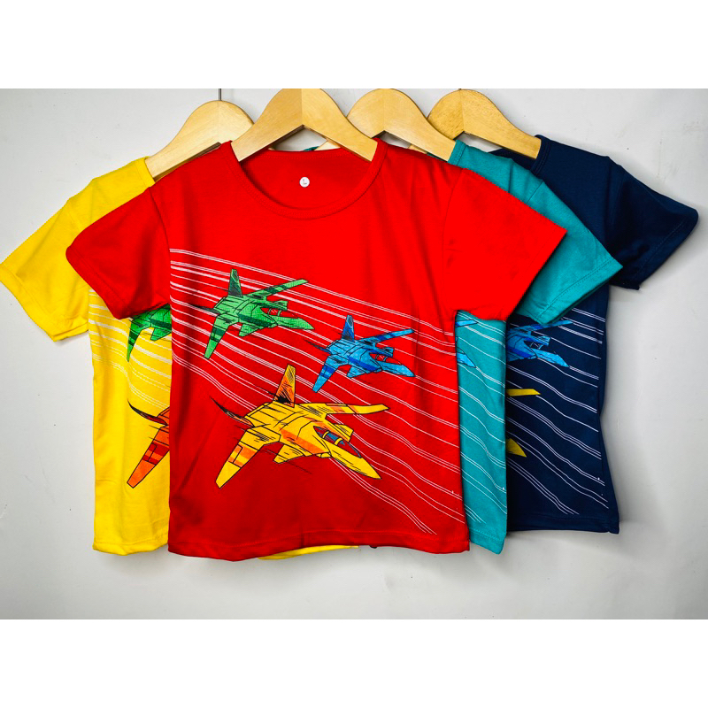 Kaos anak laki-laki-kaos pesawat 1-10 tahun