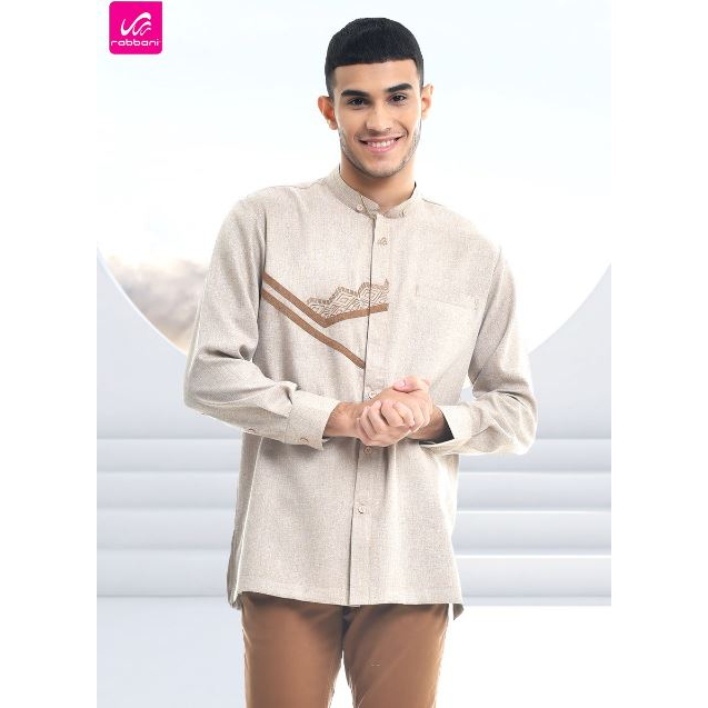 Kemko Sarang Argani-Kemeja Koko Lengan Panjang Sarimbit Rabbani Baju koko Dewasa Atasan couple Kelua