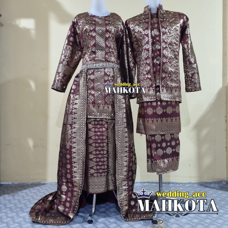 Baju Pengantin Palembang Songket Ekor
