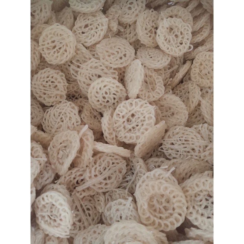 KERUPUK SEBLAK / MAWAR PUTIH  VIRAL 500 GRAM  (MENTAH)