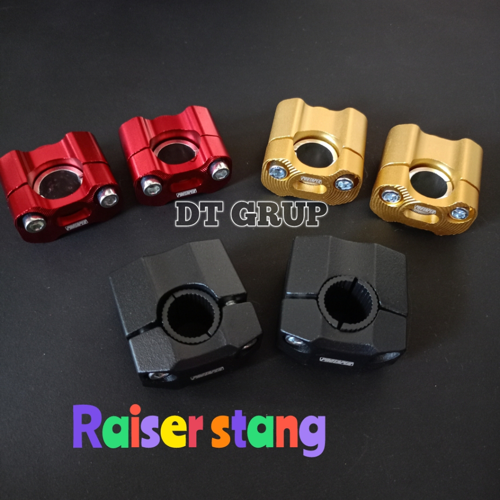 RAISER STANG CNC UNIVERSAL PENINGGI STANG FATBAR MOTOR RAISER STANG CNC UNIVERSAL VIXION KLX CB150R 