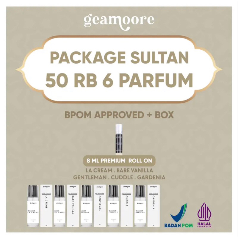 PARFUM SULTAN DAPAT 6Varian Parfum X geamore 30mL