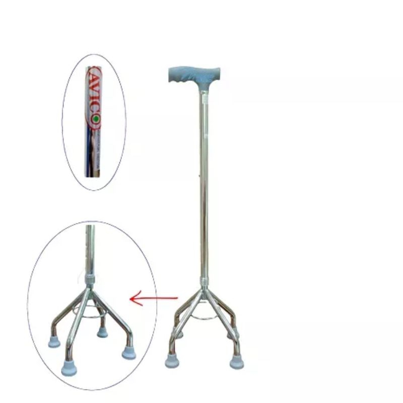 Alat bantu jalan Tongkat kaki 3 dan kaki 4