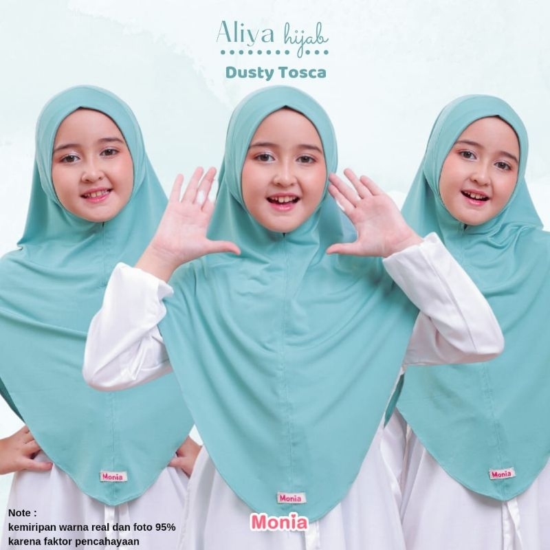 Aliya hijab by monia | kerudung anak sekolah bahan jersey premium