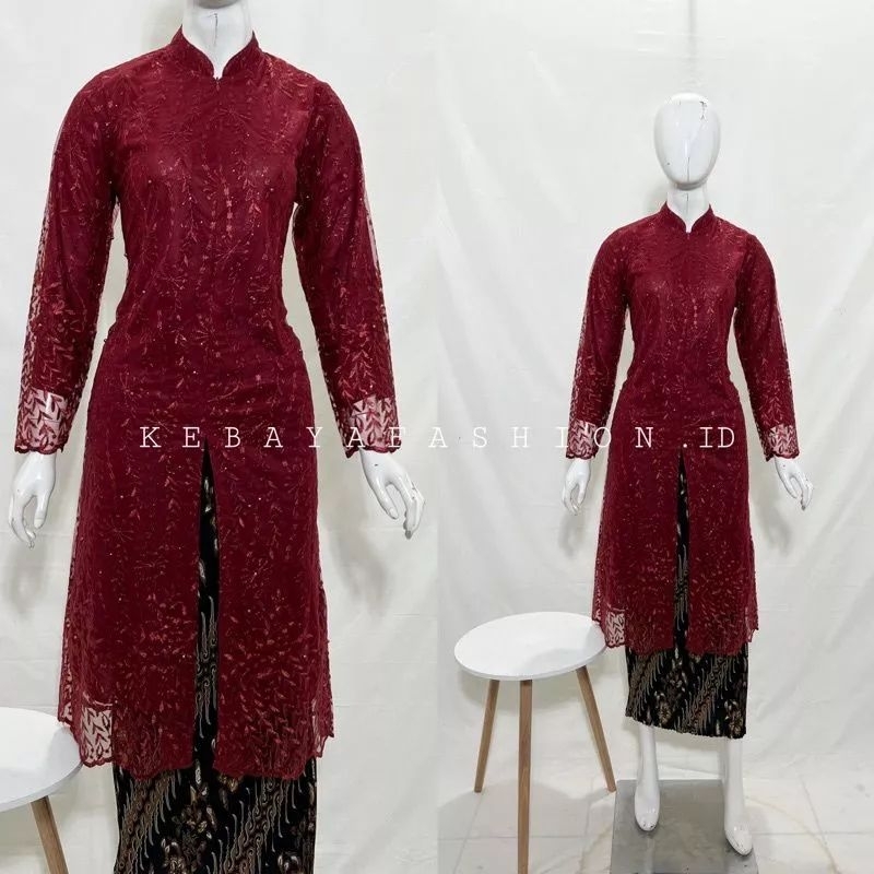 Kebaya Tunik / Set Kebaya Busui / Tunik Brokat /Kebaya Modren /Kebaya Tile /Kebaya Favorite / Batik / Kebaya Wisuda / Kebaya Wanita