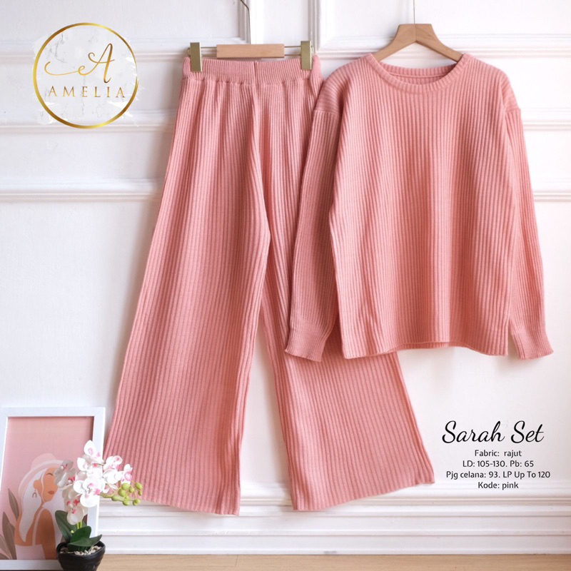 one set rajut dewasa SARAH SET pakaian wanita