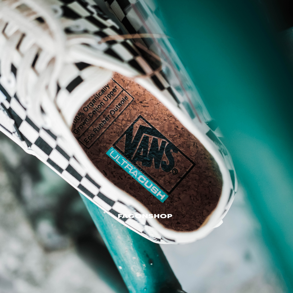 VANS ECO THEORY AUTHENTIC SF CHECKERBOARD BLACK/WHITE ORIGINAL 100%
