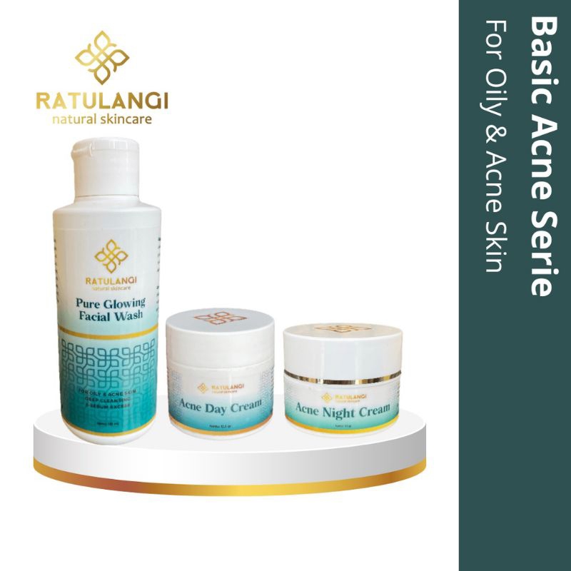 Paket RATULANGI NATURAL SKINCARE BASIC ACNE SERIES, PAKET JERAWAT