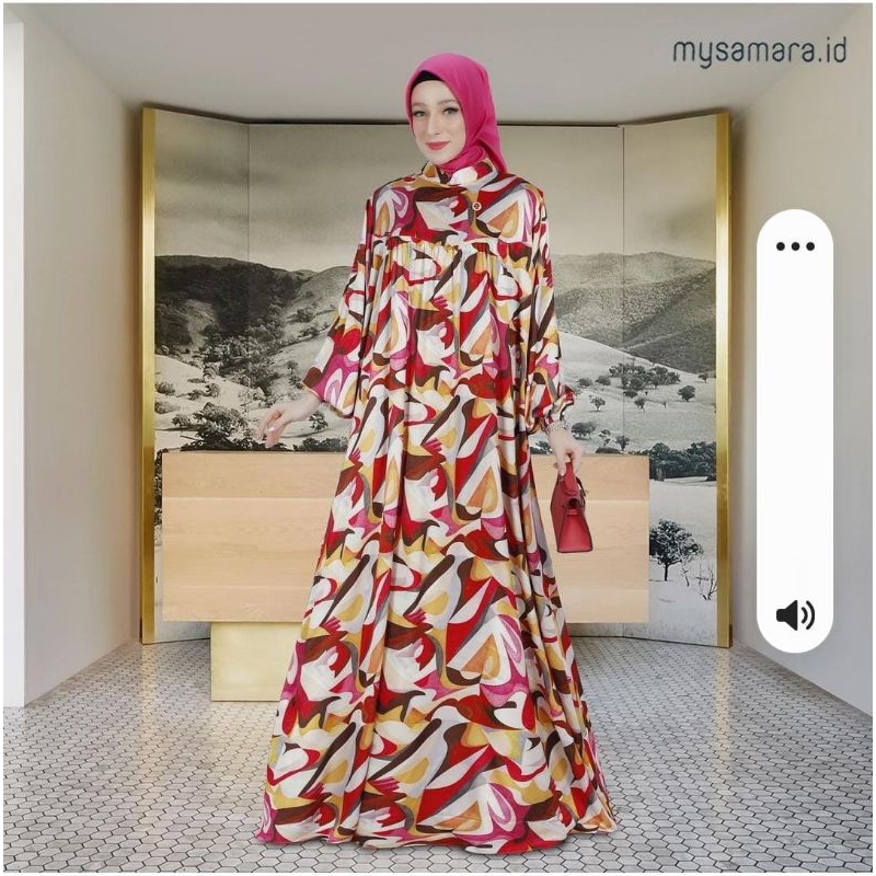 Gamis Mewah Elegan Siap Kirim Gamis Silk Dior silk Armani silk