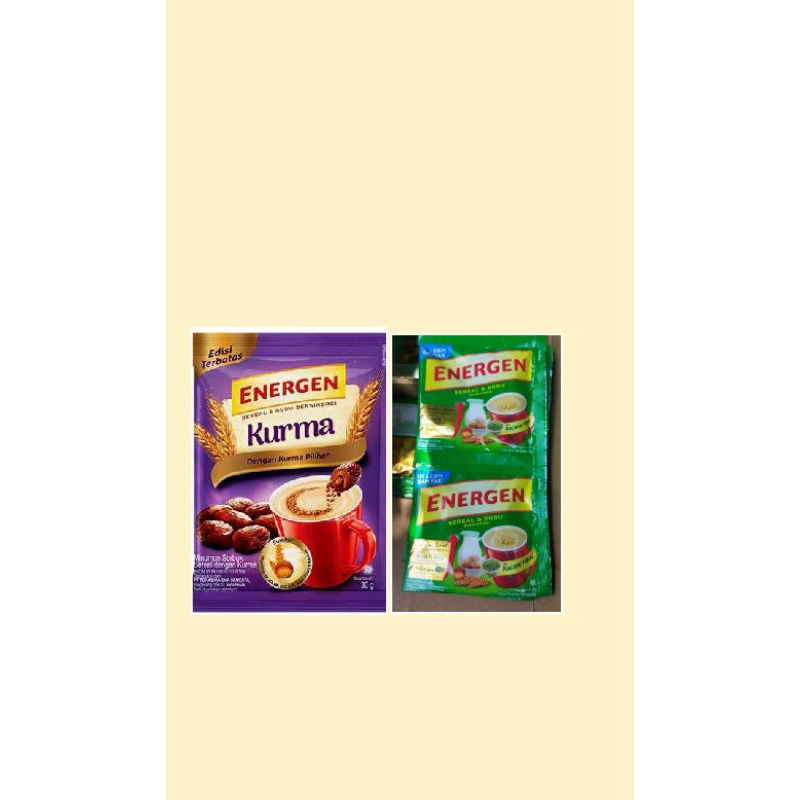 

ENERGEN SEREAL/VARIAN KACANG IJO PLUS KURMA