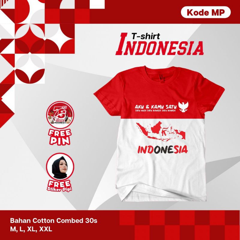 KAOS T-SHIRT  INDONESIA TERBARU