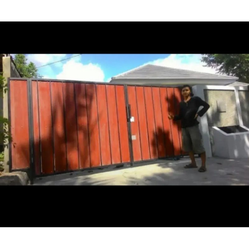 pagar minimalis kayu